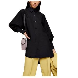 Topshop Oversized Poplin Shirt